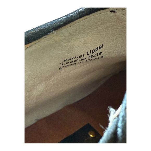 Anthropologie Matt Bernson Marlow  Distressed Leather Heeled Booties Size 9.5 - Picture 9 of 11